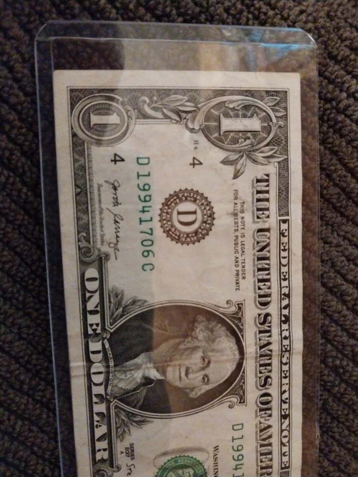 1994 17th of June :  19941706  A BIRTHDAY Note $1 One Dollar Bill *circulated*🎁 - Image 2 of 4