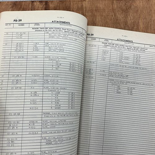 International UD-1091 POWER UNIT PARTS MANUAL BOOK CATALOG DIESEL ENGINE PU-39A - Picture 4 of 5