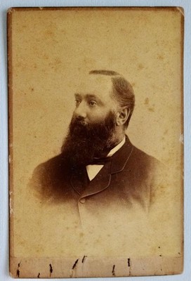 Antique Cabinet Card Photograph - John Warner Haddam Conn