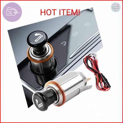 Car Cigarette Lighter Socket with Cigarette Lighter Heater,12V Cigarettes Lighte