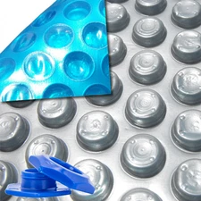 Midwest Space Age Oval Swimming Pool Solar Blanket Cover w/ Grommets - 12 Mil