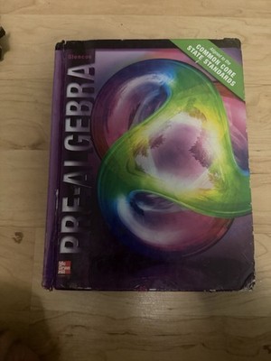 McGraw-Hill Glencoe Pre-Algebra Hardcover Textbook Mathematics English