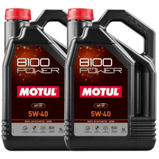 Motul 8100 POWER 5W-40 5L Full Synthetic Ester Motor Oil API SP 111809 2 Pack 50.71 per gallon