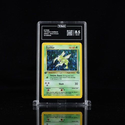 Scyther (1st Edition) graded TAG 8.5 for sale on eBay