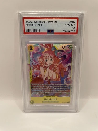2025 One Piece Legacy of the Master Shirahoshi Super Rare #OP12-102 PSA 10