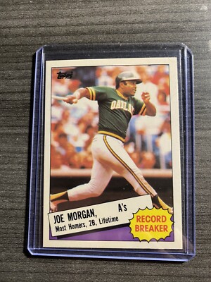 1985 Topps TIFFANY Set JOE MORGAN RB #5 OAKLAND A'S B3