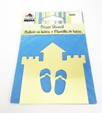 Plaid, All Night Media, Brass Stencil, Castle Stencil, Flip Flops Stencil