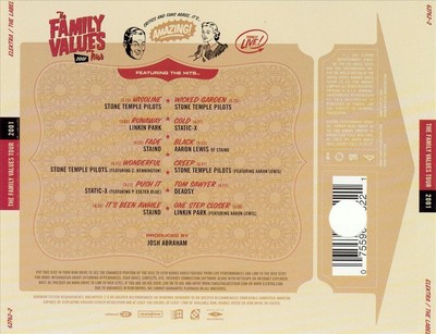 VARIOUS ARTISTS - FAMILY VALUES TOUR 2001 [PA] NEW CD