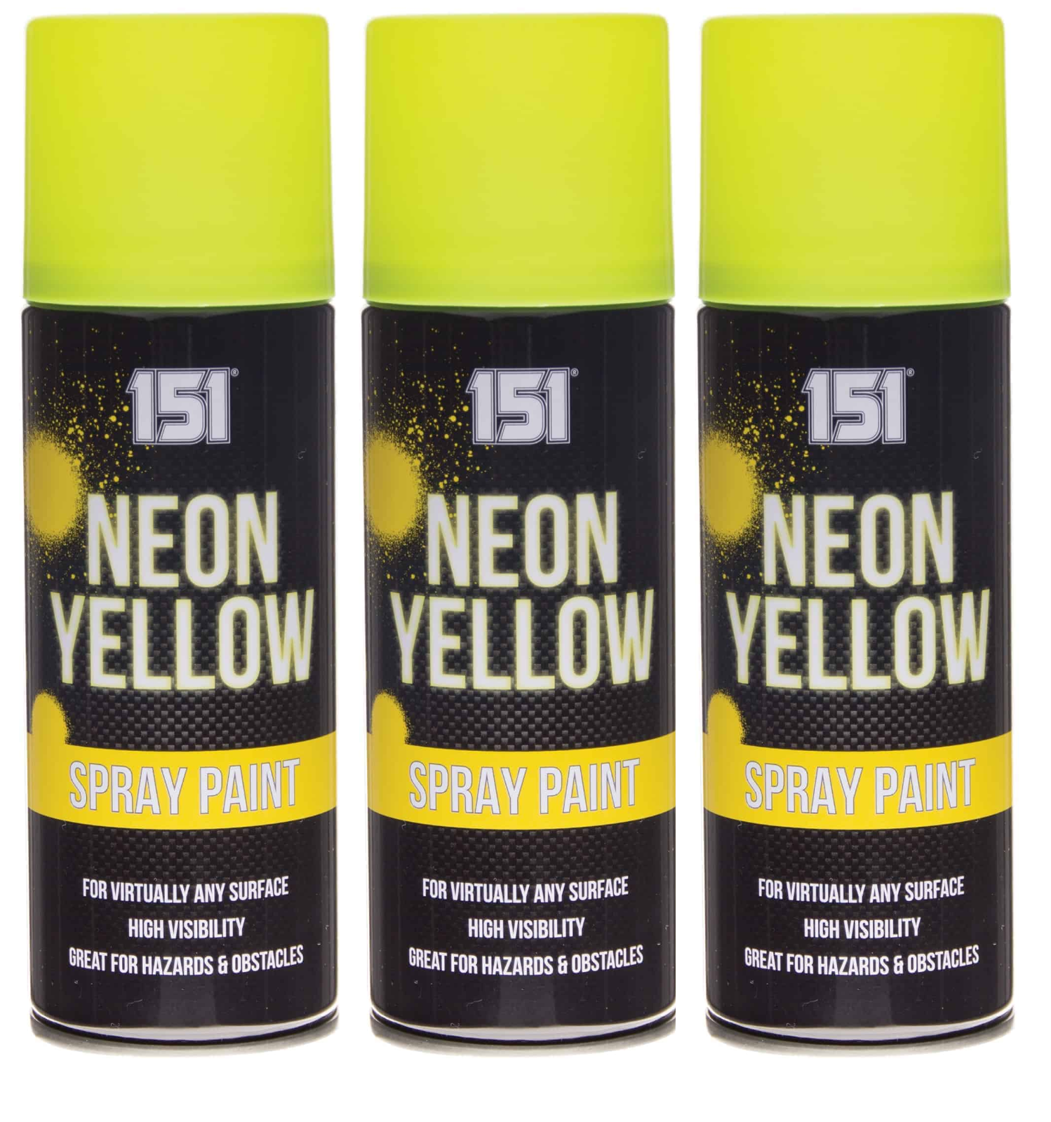 3x NEON SPRAY PAINT All Purpose Gloss Finish Primer Metal Wood Plastic