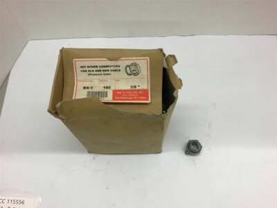Topaz BX-1 Set Screw Connectors 3/8'' Lot of 90