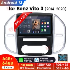 8 Core Android 13 64G CarPlay Car Stereo GPS Radio For Mercedes Benz Vito Metris