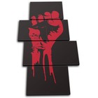 Protest Illustration MULTI CANVAS WALL ART Picture Print VA