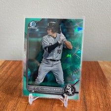 2022 Bowman Chrome Sapphire Prospects Aqua Wes Kath ROOKIE /99 WHITE SOX