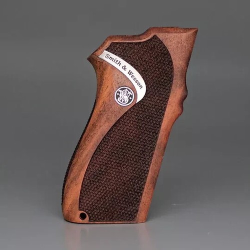 Smith & Wesson 5903, 5904, 411, 5967, 5946 Turkish Walnut Wood Grips Handmade - Picture 6 of 11