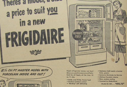 Vintage 1951 FRIGIDAIRE Refrigerator Newspaper Print Ad - Picture 2 of 3