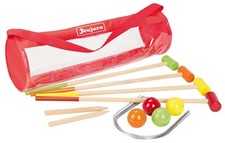 Jeu de croquet junior en bois pour 4 joueurs en sac Made in Jura - Jeujura 8603