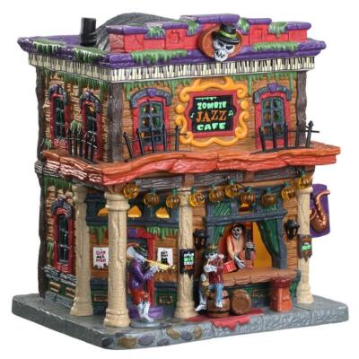 Lemax Spooky Town 2020 ZOMBIE JAZZ CAFE #05612 NRFB Halloween Lighted Building *