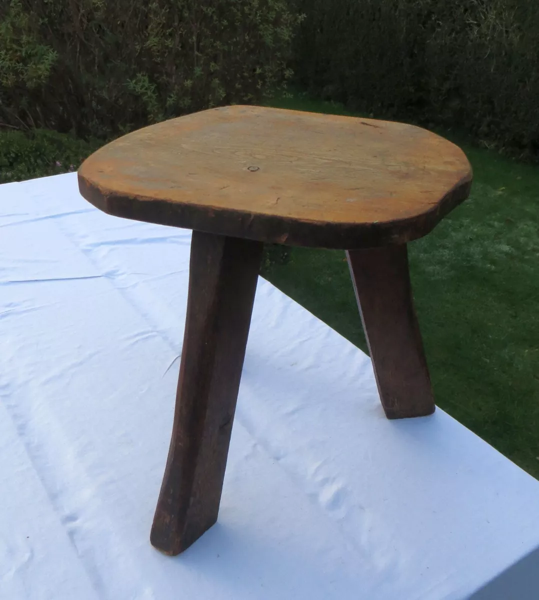 Rustic 2024 elm stool