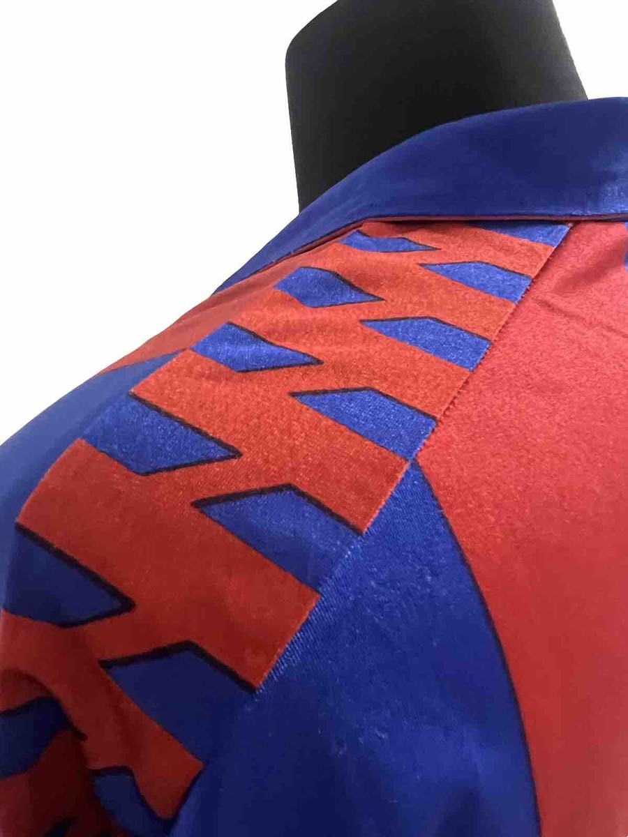 Maillot De Football Vintage Rare Meyba - FC Barcelona, Manches Longues, Domicile - Pour Adulte