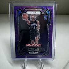2023-24 Prizm Monopoly #65 Jett Howard Purple Wave Orlando Magic RC Rookie