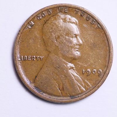 *FIRST YEAR ISSUE*  1909 Lincoln Wheat Cent Penny LOWEST PRICES - CHOICE COIN!