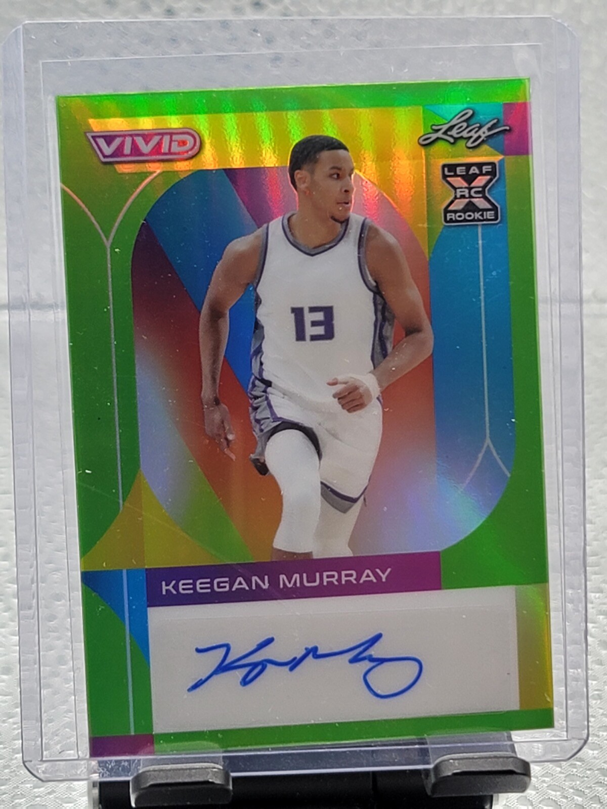2023 Leaf Vivid Basketball Keegan Murray Green Rookie Auto 14/15!