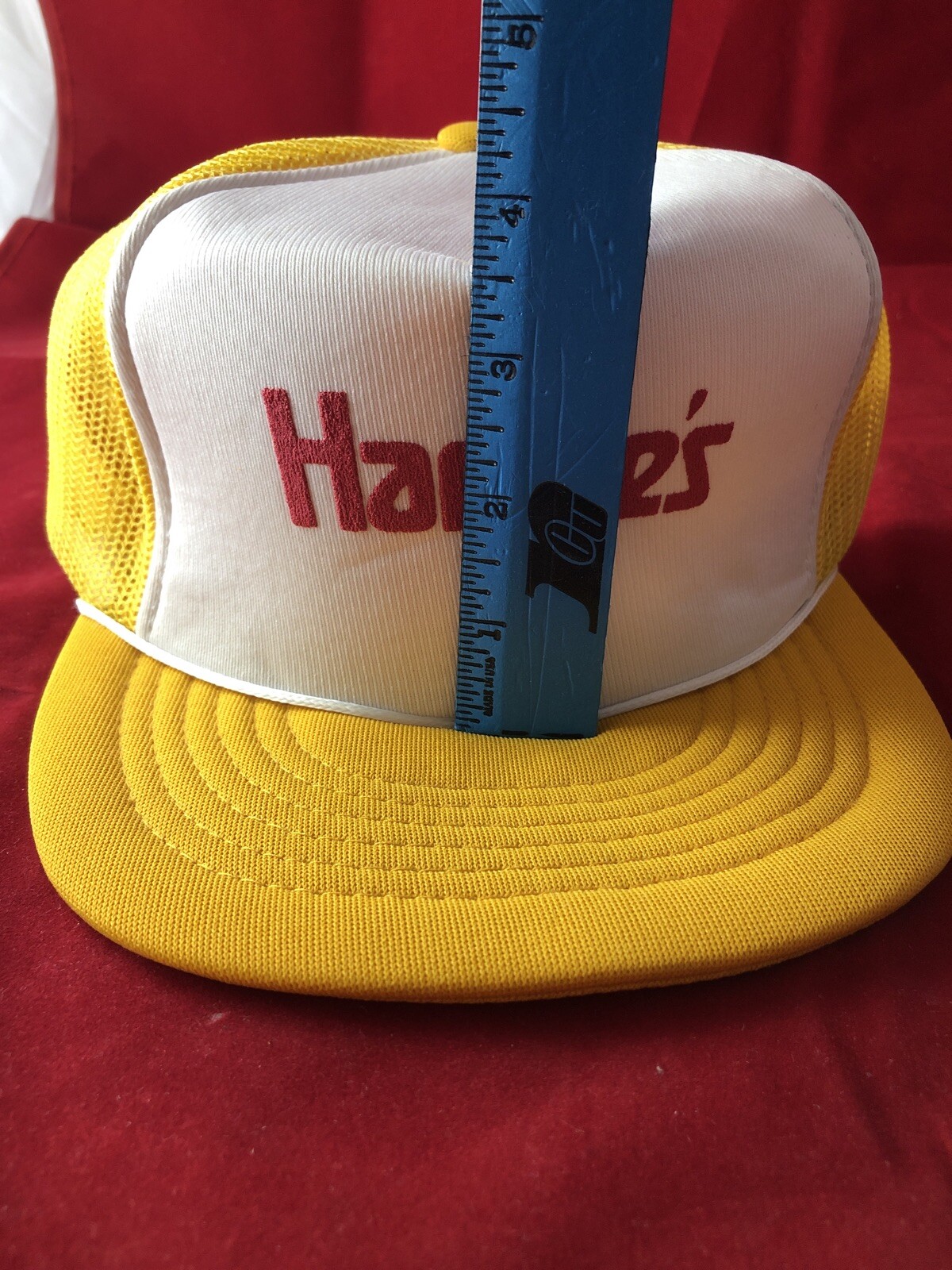 VTG Hardee’s Fast Food Employees Hat Mesh Snapback Tr… Gem
