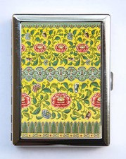 Ornate Floral Pattern 8 Cigarette Case id case Business Card Holder flowers