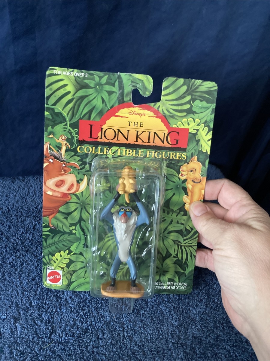 Simba Baby Uhr プラスチック トイ BLUE-BOX 1981 VINTAGE SEALED WALT DISNEY RAFIKI BABY SIMBA LION KING
