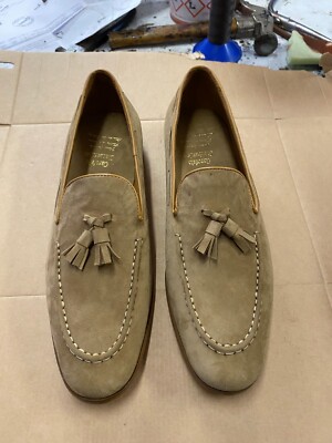 Herren Wildleder Halbschuhe mit eingenähter Ledersohle Gr. 43