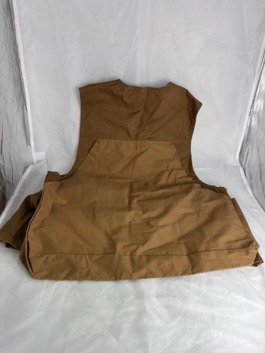 Vtg Caliber Vest Large Brown Button Front Hunting Shooting Fish Outdoors * - Picture 10 of 13