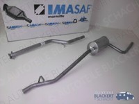 Imasaf Auspuffset Ab Kat für Fiat Uno 1.0+1.0 I.E 146 1984-1995 | Rohr + Endtopf