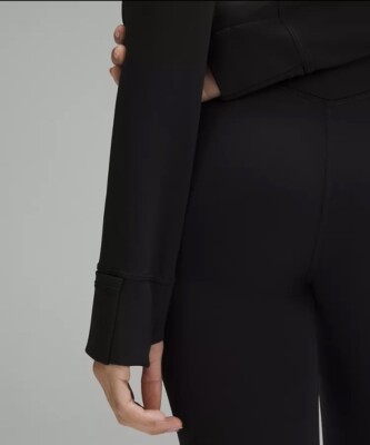 Lululemon Define Cropped Jacket Nulu-Black/Gold-NWT | eBay