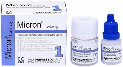 Prevest Denpro MICRON I Luting Permanant Glass Ionomer Dental Cement Fast Ship