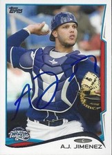 A.J. Jimenez Toronto Blue Jays 2014 Topps Pro Debut Signed Card