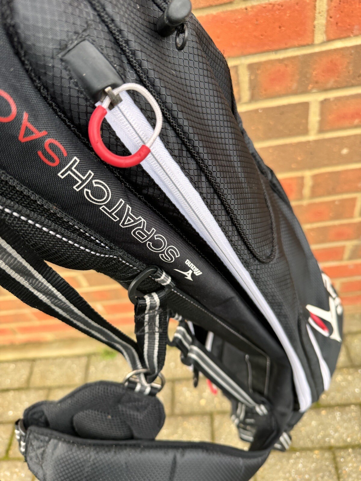 Mizuno Pencil/Sunday Golf Bag Scratch Sac Dual Carry Strap Ripped