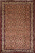 Vintage Floral Anatolian Turkish Area Rug 7x10 Wool Hand-knotted Living Room Rug