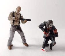 McFarlane THE WALKING DEAD Prison Catwalk HERSHEL & FEASTING WALKER Mini Figures