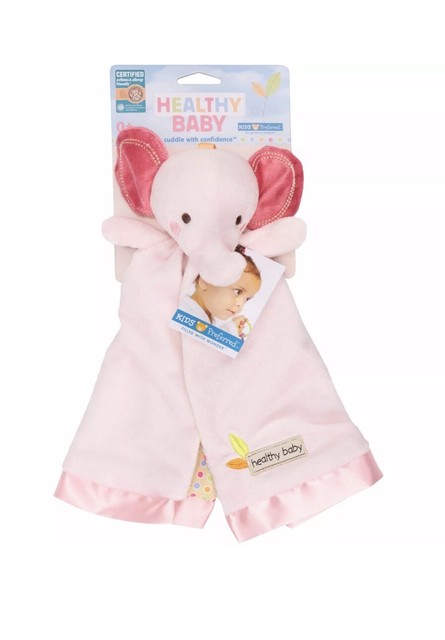 elephant security blanket pink