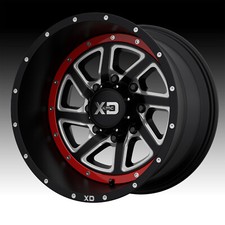 Xd Xd833 Recoil 17x9 Blacksilverred Aluminum Wheel Rim 6x139.76x5.5
