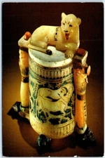 Postcard - Cylindrical Cosmetic Jar - Egyptian Museum - Cairo, Egypt