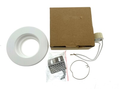White Round Recessed Ceiling Light With GU10 Mounting Frame 250V Socket