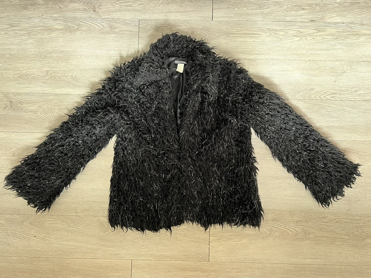 ジャケット・アウター y2k punk grunge velours fur jacket coat Y2k Zip Up Hoodie Fur Jackets Winter Coats Teen Emo Grunge