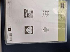 Stampin Up Pretty Postage Cling Stamp Set