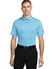 Nike Dri-FIT Tour Golf Polo Shirt Lightweight Blue Men's Size S M 2XL DV7528-416