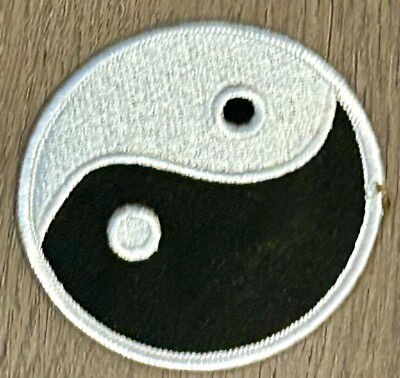 #0490   YING-YANG :     M/C Vest Patch      Free S&H AVAILABLE