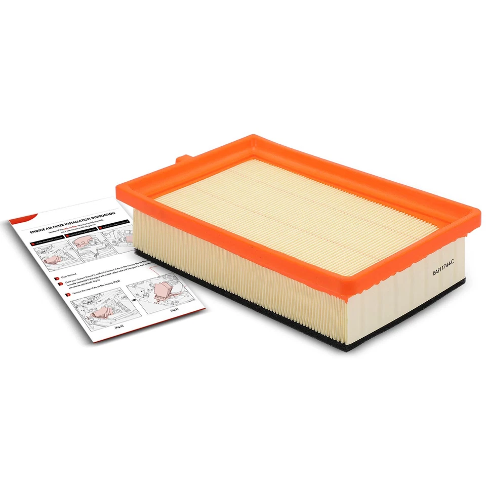 Filtro de ar do motor para Fiat 500L 2014 2015 2016-2020 L4 1.4L SOHC painel flexível - Imagem 2 de 2