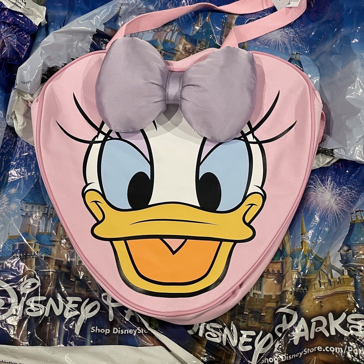 【Disney】デイジー ビッグフェイス キャンバス トートバッグ Disney Daisy Duck Face Large Jumbo Tote Bag New | eBay