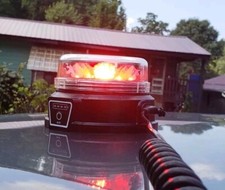 Flashing Amber led strobe beacon w Magnet bas...