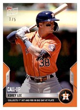 2022 Topps Now Orange Parallel #509 Korey Lee Astros (Call Up) 1/5